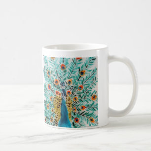 Caneca De Café Belo Emerald Green Turquoise Peacock