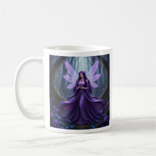 Caneca De Café Belo Fevereiro Ametist Fairy