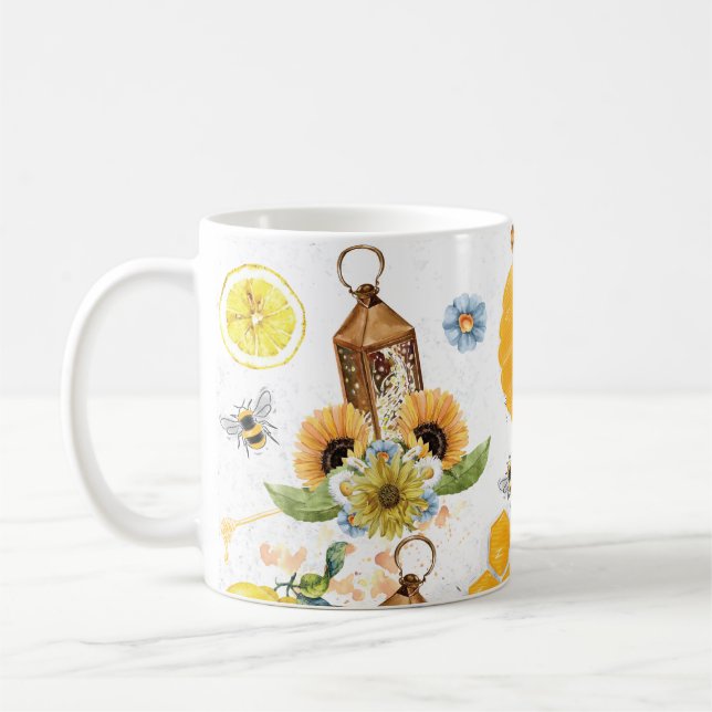 Caneca De Café Belo Jardim, Abelha, Girassol (Esquerda)