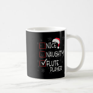 Caneca De Café Belo Leitor De Flauta Lista De Papais noeis De Nat