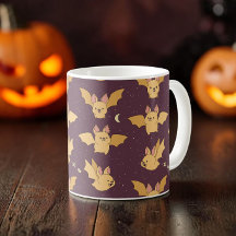 Belo Morcego Kawaii de Halloween Estética
