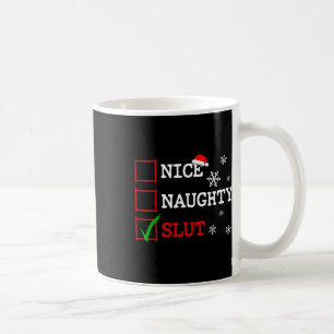 Caneca De Café Belo Natal Lista Engraçada Papais noeis Festivos H