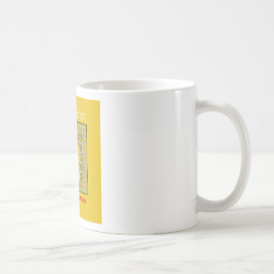 Caneca De Café Belo ouro amarelo incrível design gráfico