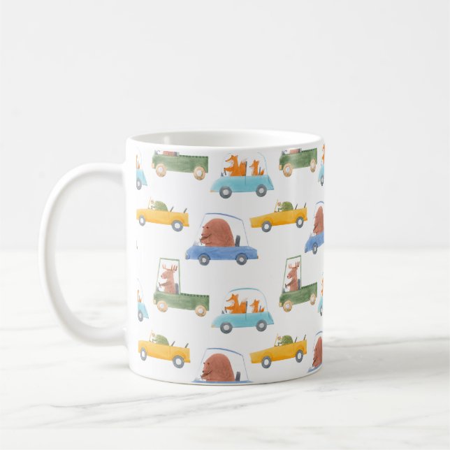 Caneca De Café Belo padrão de bebê sem problemas com a dra de mão (Esquerda)