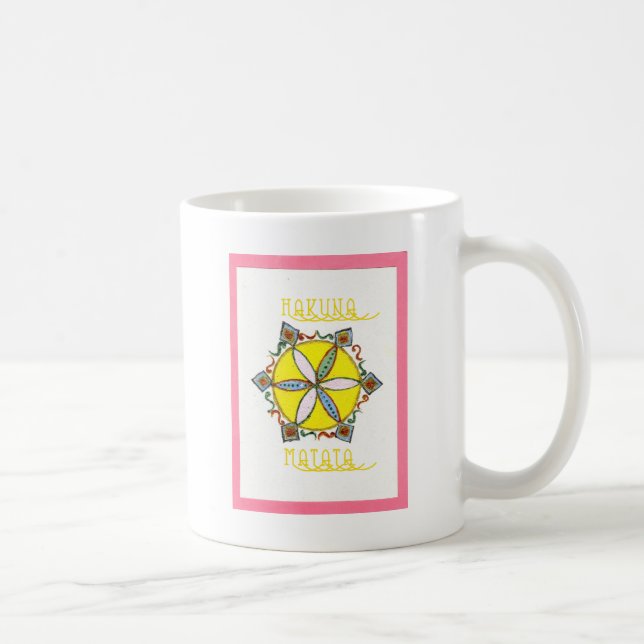 Caneca De Café Belo padrão de vetor de estrela inspiracional (Direita)