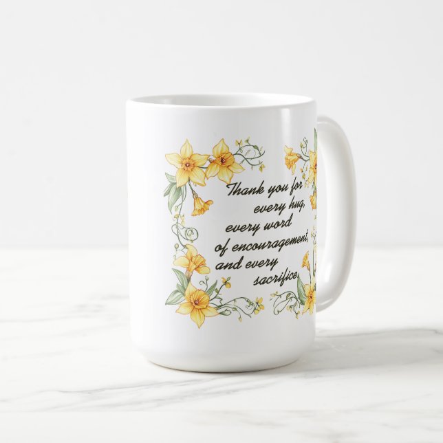 Caneca De Café Belo Sentimento para Envoltório de Mãe (Frente Esquerda)