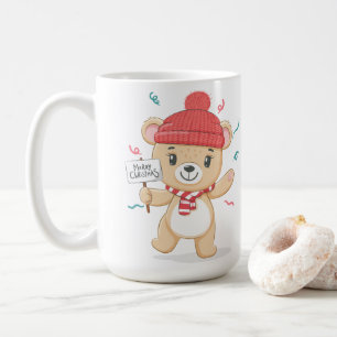 Caneca De Café Belo Urso de Teddy Feliz Natal