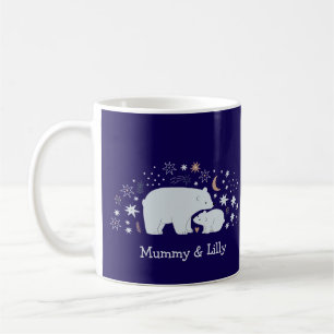 Caneca De Café Belo Urso Mãe e Bebê, Fama de Combinação Personali