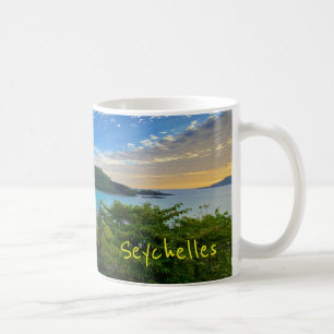Caneca De Café Belo Vista Cênico Tropical Ilhas Seicheles
