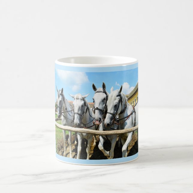 Caneca De Café Belos cavalos (Centro)
