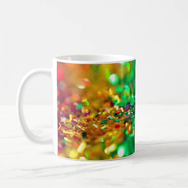 Caneca De Café Belos Cristais Coloridos (Esquerda)