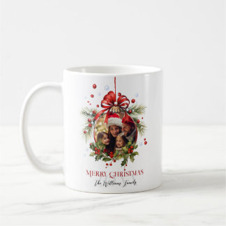 Caneca De Café Belos feriados da família Bauble Frame