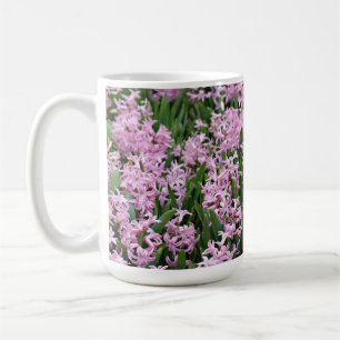 Caneca De Café Belos jacintos rosa
