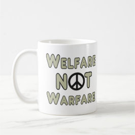 Caneca De Café Bem-estar e não guerra