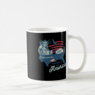 Caneca De Café Bem-vindo à Camiseta do Golfo da América Engraçado