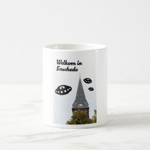 Caneca De Café Bem-vindo a Enschede UFO’s bem-vindo a Enschede