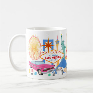 Caneca De Café Bem-vindo à fabulosa cidade de Las Vegas