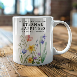 Caneca De Café Bem-vindo à Família de Jeová Felicidade Eterna