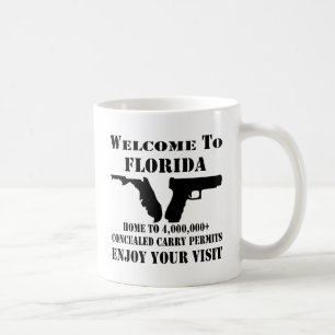 Caneca De Café Bem-Vindo À Florida Home Para Mais De 4.000.000 L