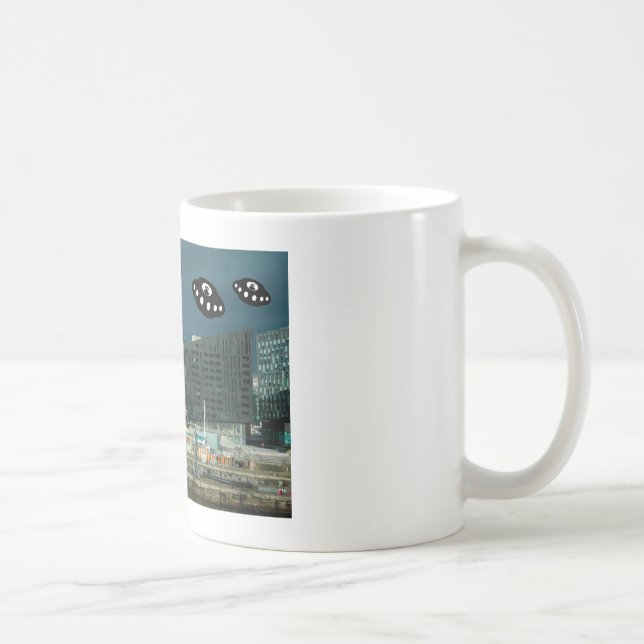 Caneca De Café Bem-vindo a Liverpool com alguns vi extraterrestre (Direita)