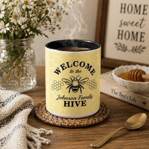 Caneca de Café Bem-vindo à Nossa Colmeia de Fazend