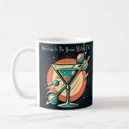 Caneca De Café Bem-vindo ao Clube do Martini Atômico Era Espacial