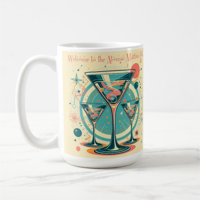 Caneca De Café Bem-vindo ao Clube do Martini Atômico Triplo Play (Esquerda)