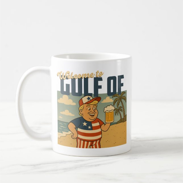 Caneca De Café bem-vindo ao golfo da américa (Esquerda)