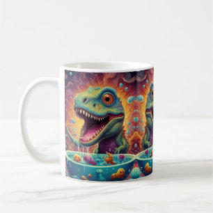 Caneca De Café Bem-vindo ao Mundo Mágico dos Delícias dos Dinossa