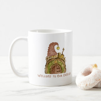 Caneca De Café Bem-vindo ao Nosso Castelo em um
