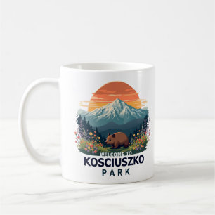 Caneca De Café Bem-vindo ao Parque Nacional Australiano de Kosciu