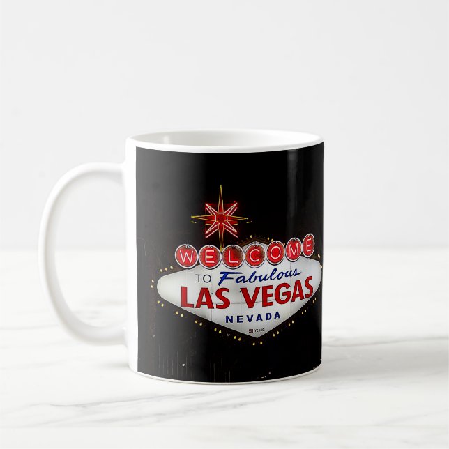 Caneca De Café Bem-vindo ao Sinal de Las Vegas #2 Mug (Esquerda)