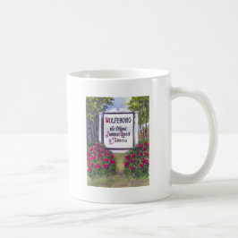 Caneca De Café Bem-vindo ao Sinal de Wolfeboro NH