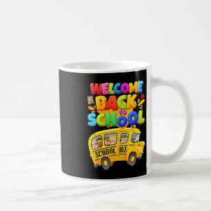 Caneca De Café Bem-Vindo De Volta À Escola De Ônibus Meninos