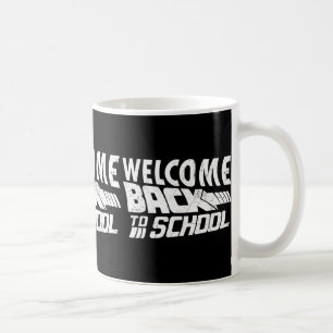 Caneca De Café Bem-vindo de volta à escola no primeiro dia de pro