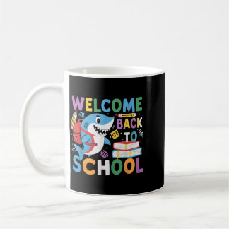 Caneca De Café Bem-vindo de Volta às Aulas 2024-2025 Tubarão Dive