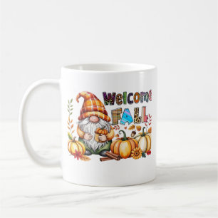 Caneca De Café Bem-vindo Gnomos de Outono Camiseta Clássica.png