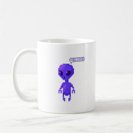 Caneca De Café Bem-vindo Pixel Alien Gamer