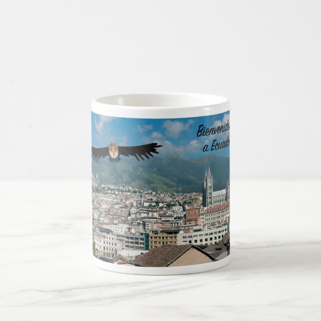 Caneca De Café Bem-vindos ao Equador (Centro)