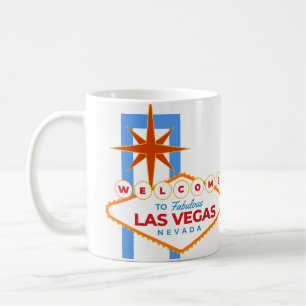 Caneca De Café Bem-vindos ao fabuloso Branca de Las Vegas Nevada