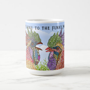 Caneca De Café Bem-vindos aos Frangos da Fazenda Engraçados