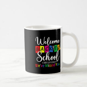 Caneca De Café Bem-vindos de volta à escola... ... ... ... ... ..