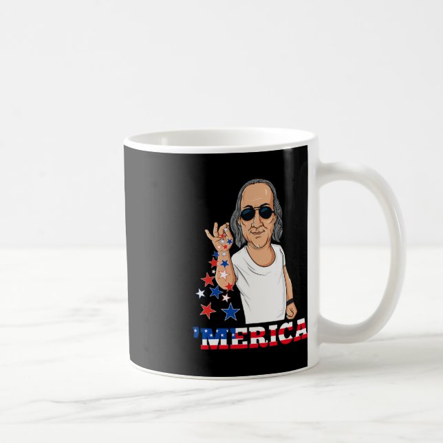 Caneca De Café Ben Franklin 4 De Julho Merica (Direita)
