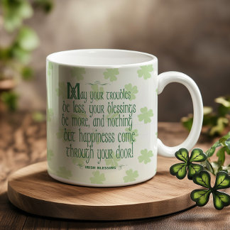Caneca De Café Bênção irlandesa