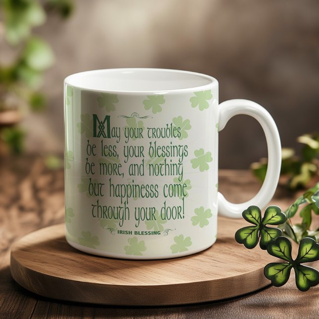 Caneca De Café Bênção irlandesa (Criador carregado)
