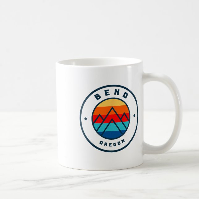 Caneca De Café Bend Oregon Skiting Snowboard Ski Family Trip (Direita)