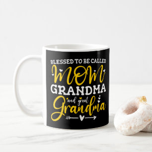 Caneca De Café Bendita Por Ser Chamado De Mãe Avó E Bisavó