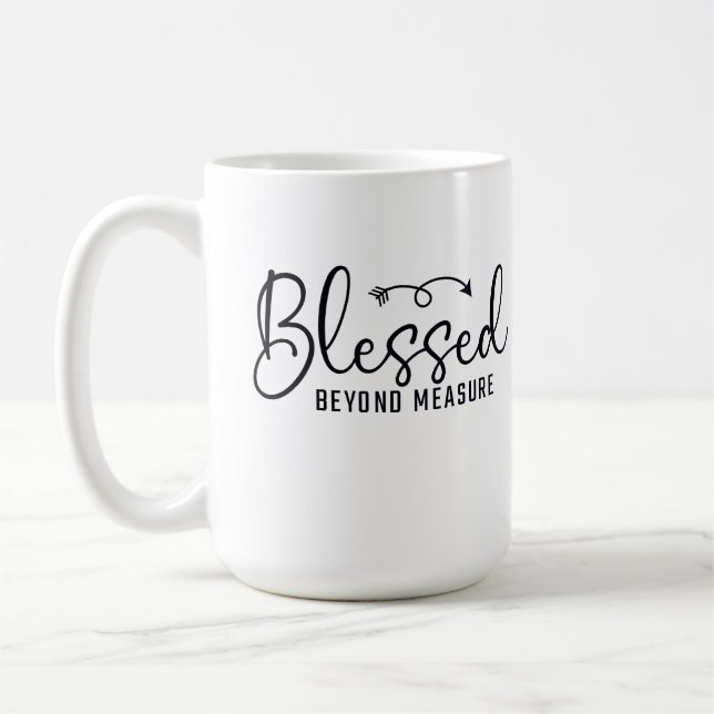 Caneca De Café Bendito Além da Medida (Esquerda)