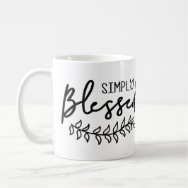 Caneca De Café Bendito Christian Cote Modern Farmhouse - Add Name