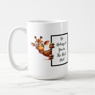 Caneca De Café Bendito presente de pai com girafa divertida e pec